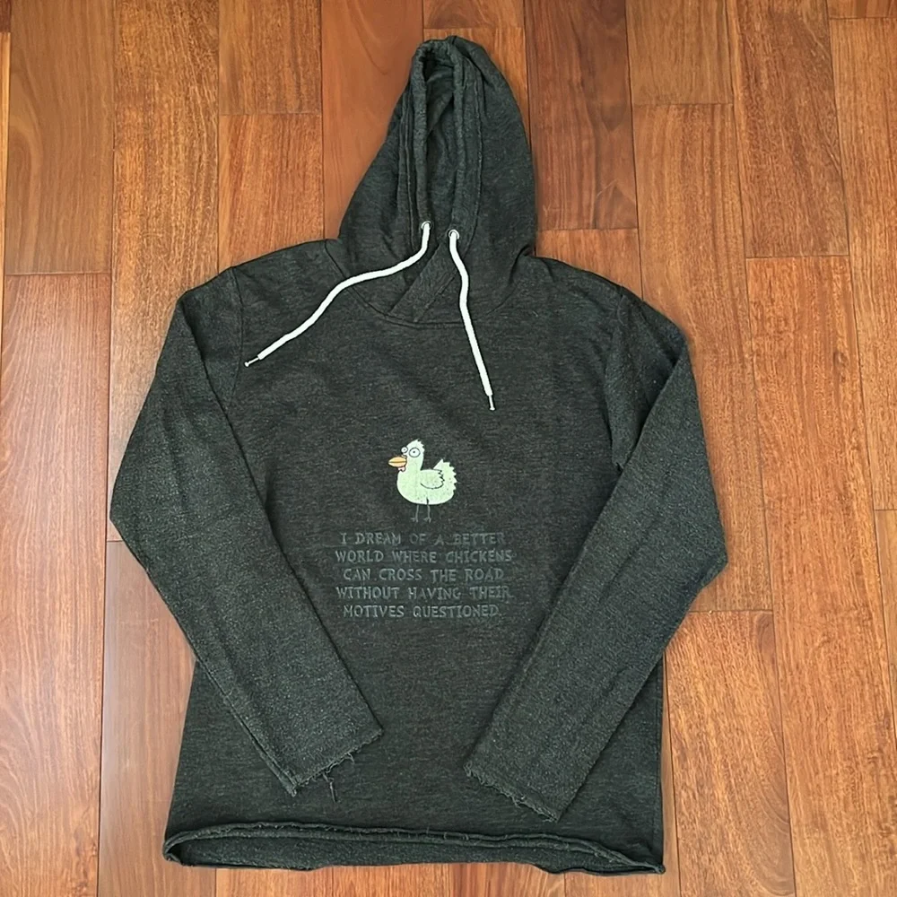 Funny Chicken Pullover Hoodie Unisex Large - Picture 3 of 12